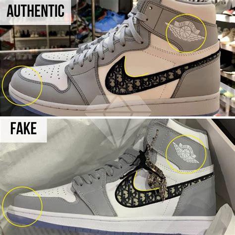 fake dior pieces|dior jordan 1 high spotting.